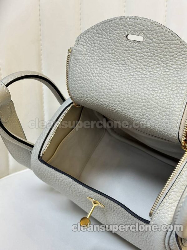 Crossbody bag replica details and pricing Elephant grey Hermes Shoulder cowhide women 7