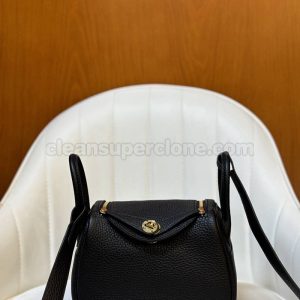 cowhide bag 1:1 Copy description and price black Hermes Crossbody Shoulder women