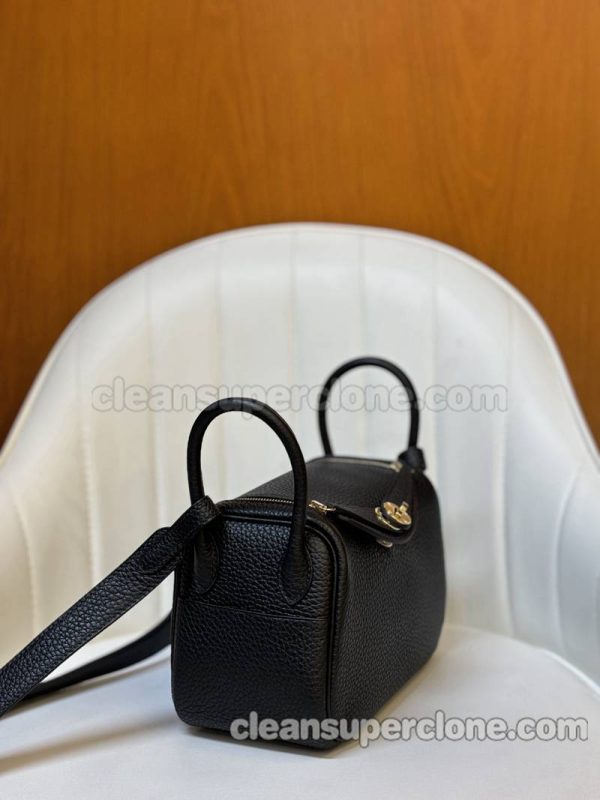 cowhide bag 1:1 Copy description and price black Hermes Crossbody Shoulder women 6