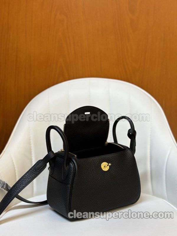 cowhide bag 1:1 Copy description and price black Hermes Crossbody Shoulder women 9