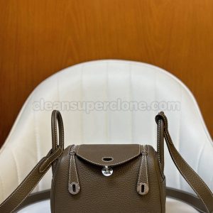 Crossbody bag replica details and pricing Dark brown Hermes Shoulder cowhide women