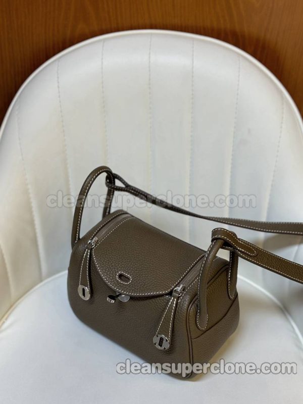 Crossbody bag replica details and pricing Dark brown Hermes Shoulder cowhide women 2