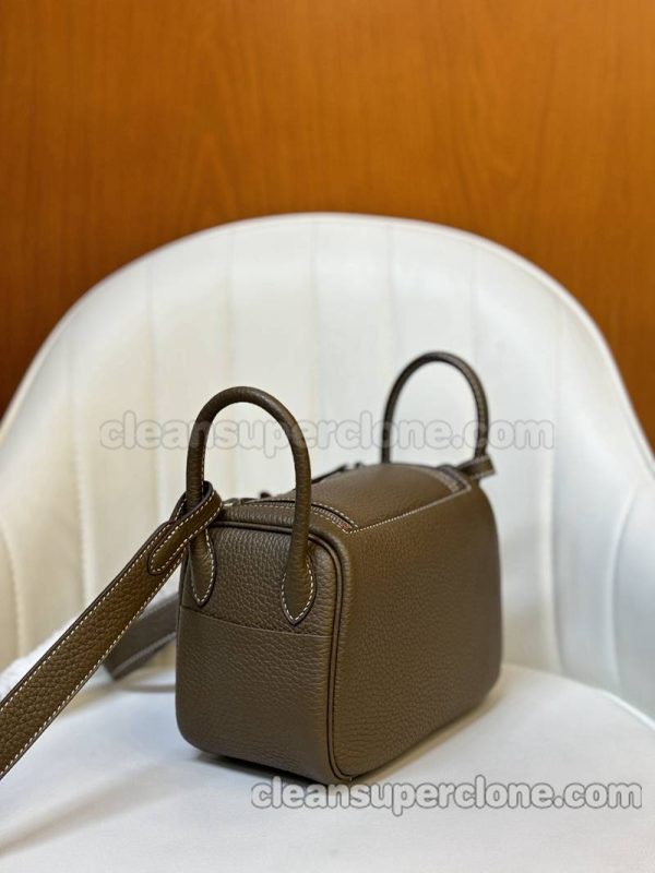 Crossbody bag replica details and pricing Dark brown Hermes Shoulder cowhide women 3