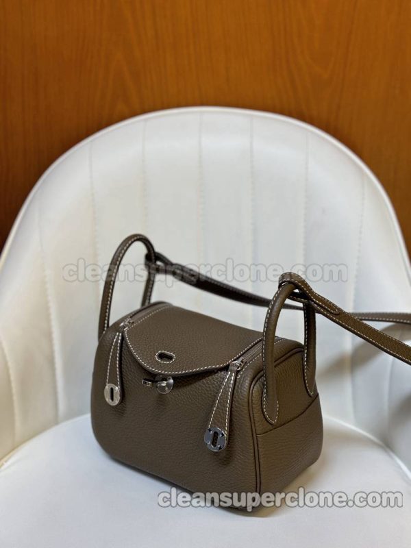 Crossbody bag replica details and pricing Dark brown Hermes Shoulder cowhide women 11