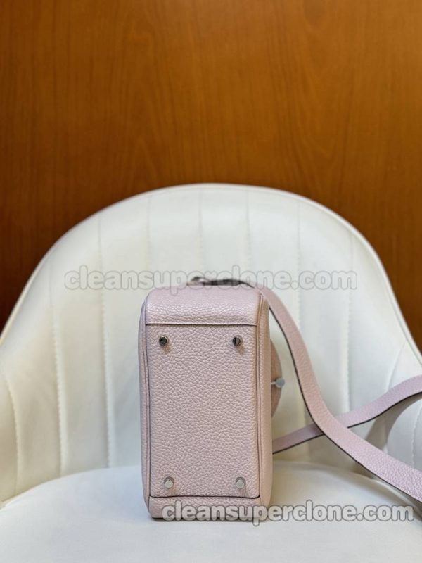 cowhide bag 1:1 Copy description and price pink Hermes Crossbody Shoulder women 8