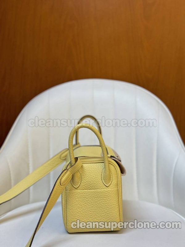 Crossbody bag replica details and pricing yellow Hermes Shoulder cowhide women 2