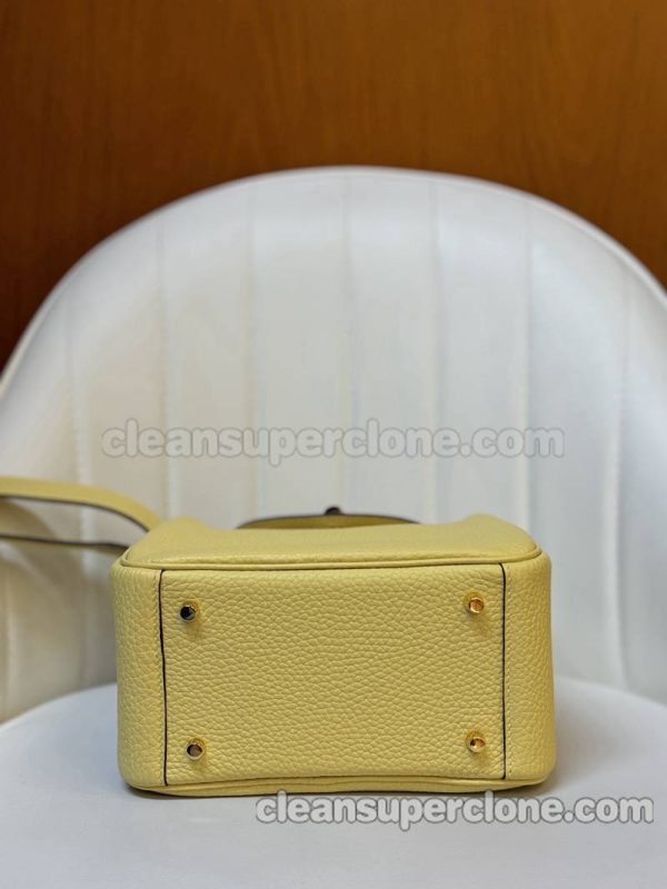 Crossbody bag replica details and pricing yellow Hermes Shoulder cowhide women 3