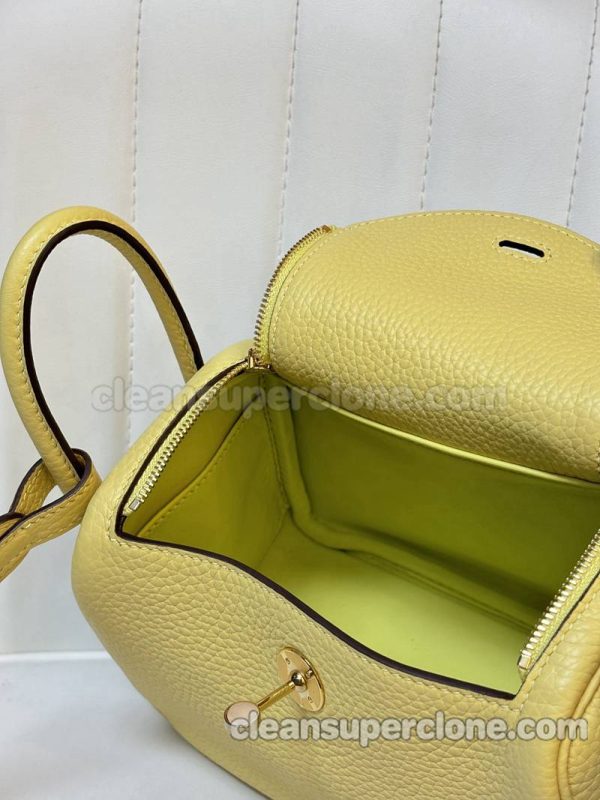 Crossbody bag replica details and pricing yellow Hermes Shoulder cowhide women 4