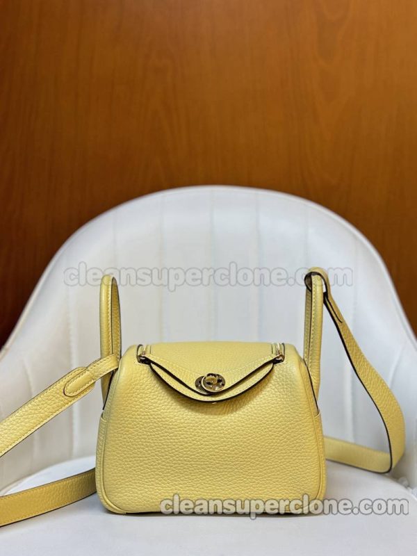 Crossbody bag replica details and pricing yellow Hermes Shoulder cowhide women 6