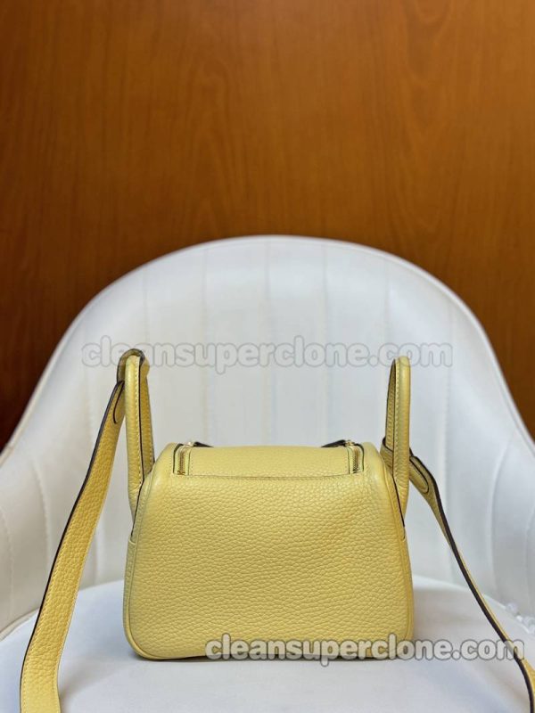 Crossbody bag replica details and pricing yellow Hermes Shoulder cowhide women 8