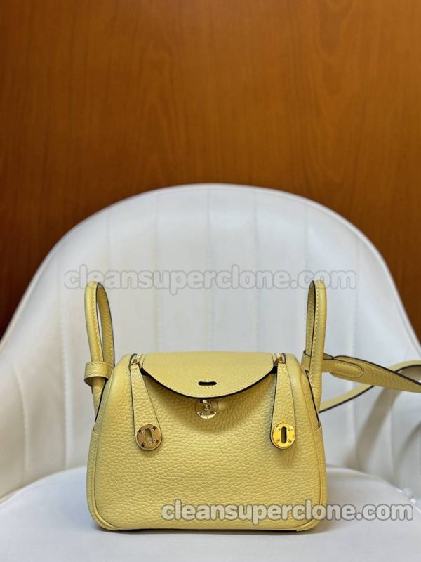 Crossbody bag replica details and pricing yellow Hermes Shoulder cowhide women 9