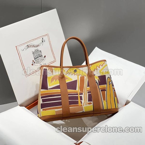 Hermes bag Super Clone picture and price paint graffiti Handbag cowhide women 2