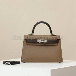 Crossbody bag replica details and pricing bark Hermes Shoulder cowhide women