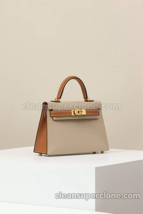 Crossbody bag replica details and pricing Trench coat gray Hermes Shoulder cowhide women 2