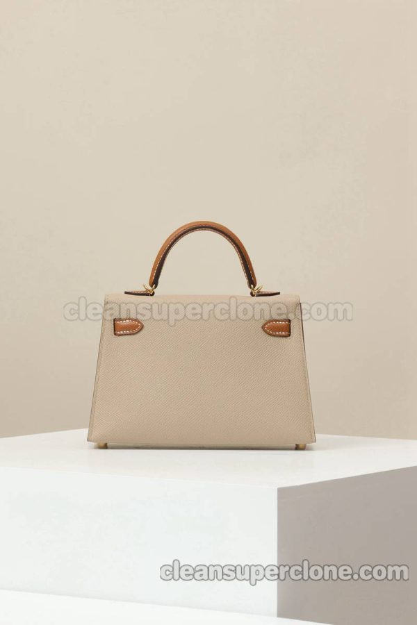 Crossbody bag replica details and pricing Trench coat gray Hermes Shoulder cowhide women 3