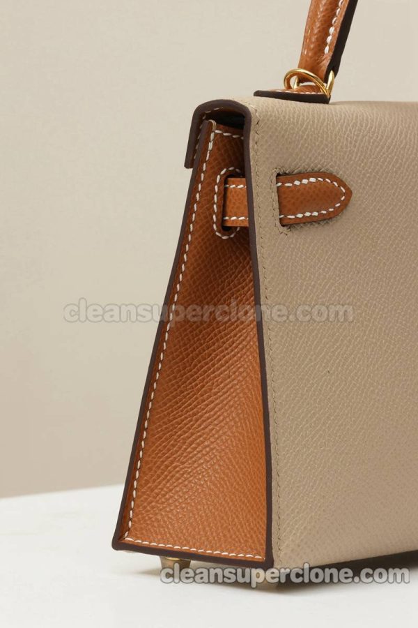 Crossbody bag replica details and pricing Trench coat gray Hermes Shoulder cowhide women 4