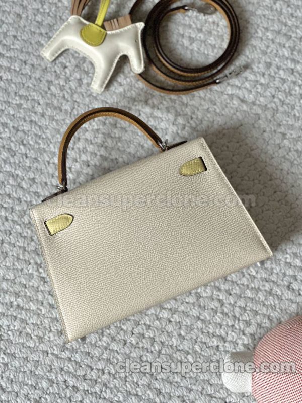 Handbag bag replica details and pricing milkshake white Hermes cowhide women 5