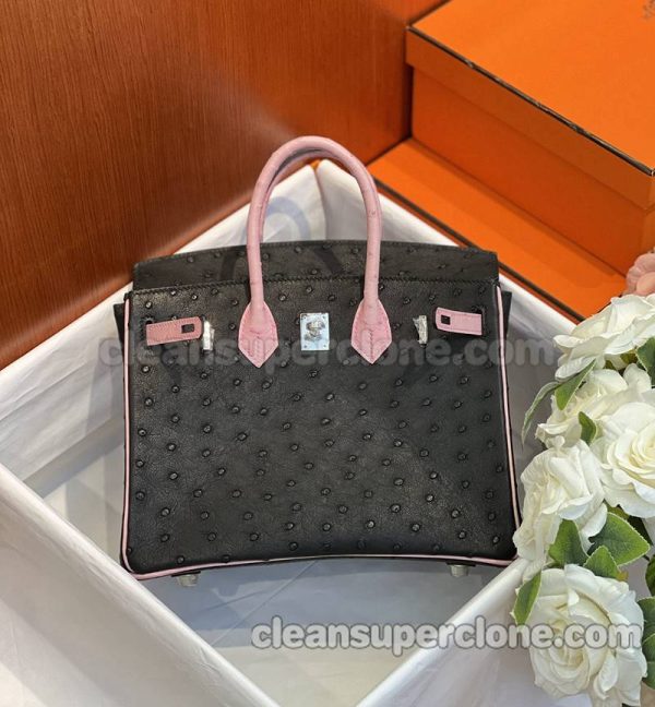 Handbag bag replica details and pricing black Hermes ostrich skin women 3