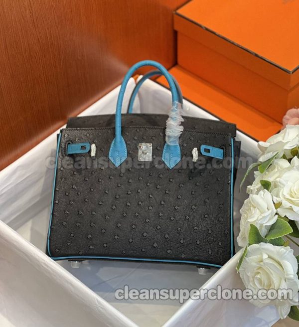 Hermes bag Super Clone picture and price black Handbag ostrich skin women 3