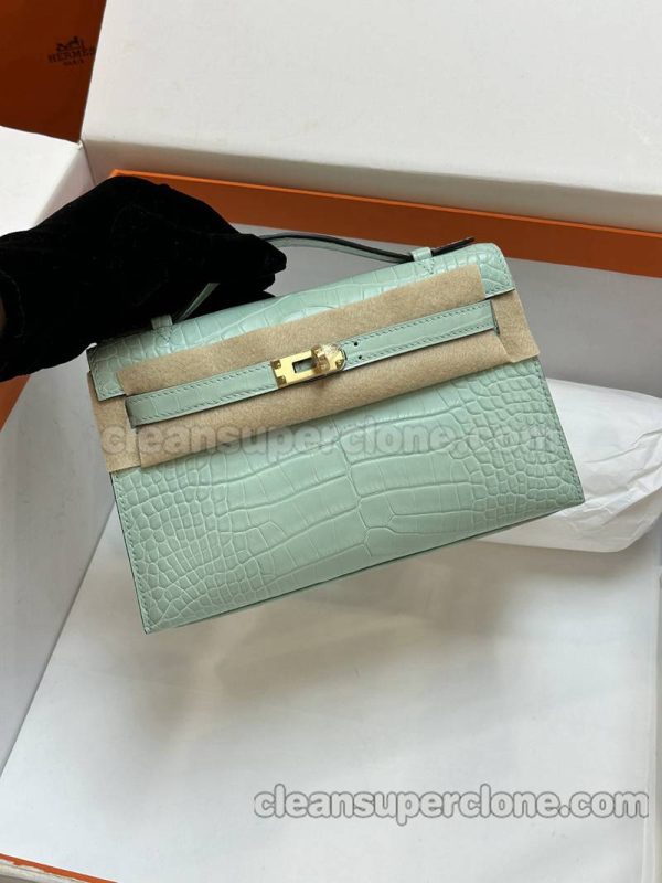 Handbag bag replica details and pricing mint green Hermes alligator women 6