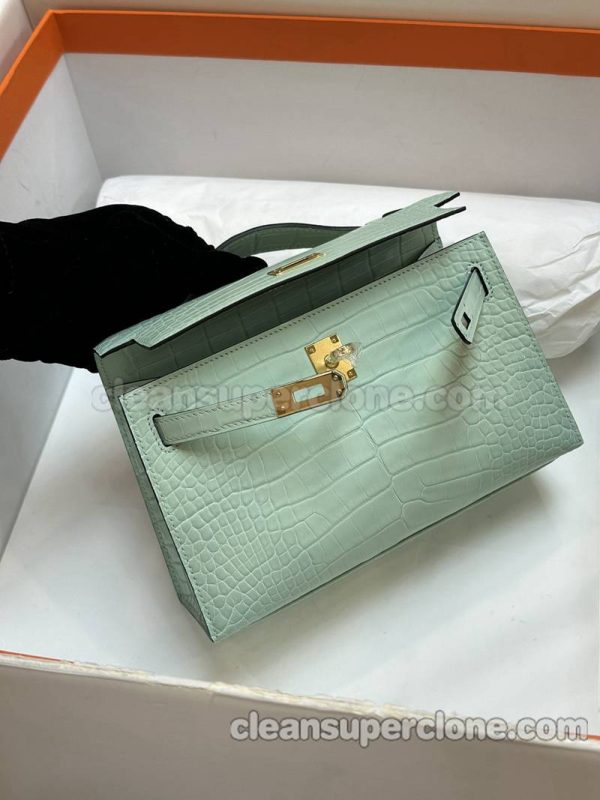 Handbag bag replica details and pricing mint green Hermes alligator women 8