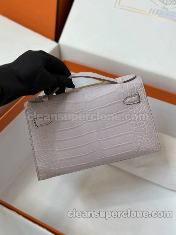 alligator bag 1:1 Copy description and price Dream Pink purple Hermes Handbag women 4