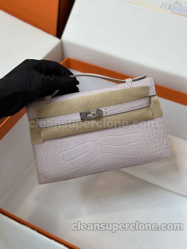 alligator bag 1:1 Copy description and price Dream Pink purple Hermes Handbag women 6