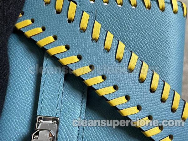 Shoulder bag replica details and pricing ultramarine Hermes Crossbody cowhide women 6