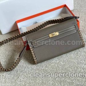 Hermes bag Super Clone picture and price Dark grey Shoulder Crossbody cowhide women