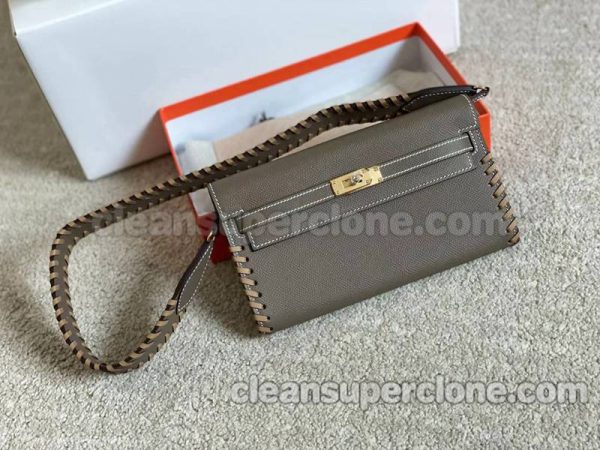 Hermes bag Super Clone picture and price Dark grey Shoulder Crossbody cowhide women