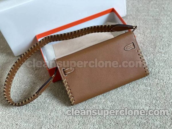 Shoulder bag replica details and pricing Dark brown Hermes Crossbody cowhide women 2