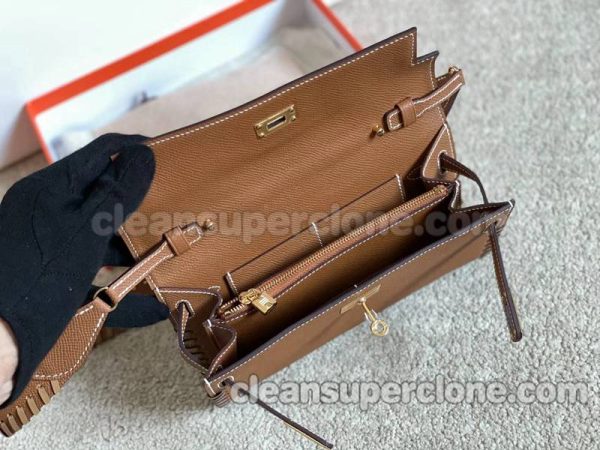 Shoulder bag replica details and pricing Dark brown Hermes Crossbody cowhide women 4