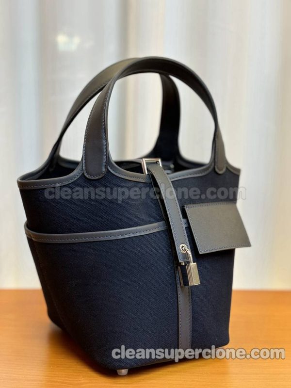 Hermes bag Super Clone picture and price Dark blue Handbag cowhide women 2