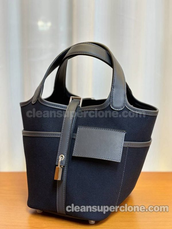 Hermes bag Super Clone picture and price Dark blue Handbag cowhide women 3