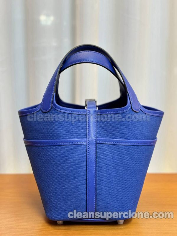 Handbag bag replica details and pricing blue Hermes cowhide women 2