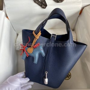 Handbag bag replica details and pricing sapphire Hermes cowhide women 2