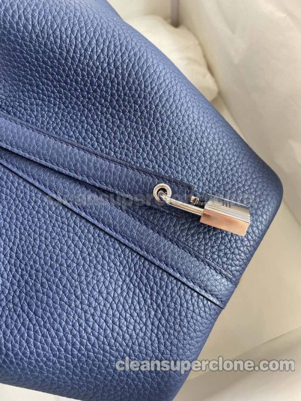 Handbag bag replica details and pricing sapphire Hermes cowhide women 3