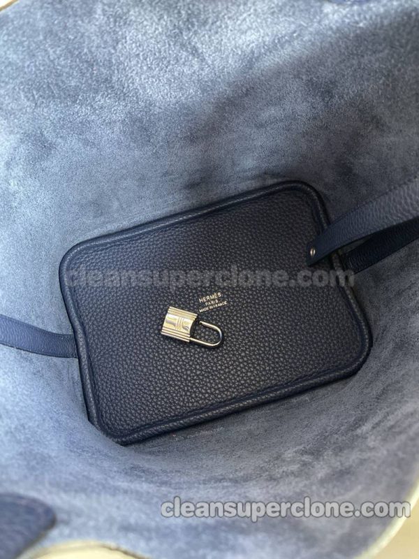 Handbag bag replica details and pricing sapphire Hermes cowhide women 5