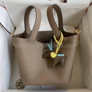 Handbag bag replica details and pricing turtle gray Hermes cowhide women 7