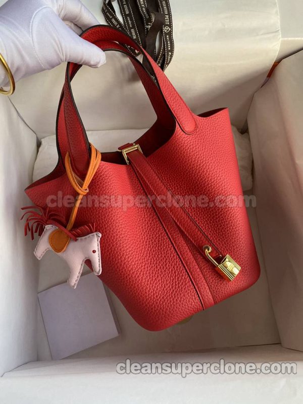 Handbag bag replica details and pricing red Hermes cowhide women