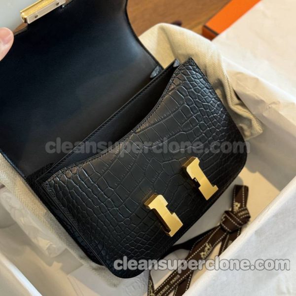 alligator bag 1:1 Copy description and price black Hermes Crossbody Shoulder women 4