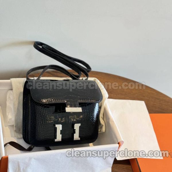 alligator bag 1:1 Copy description and price black Hermes Crossbody Shoulder women 3