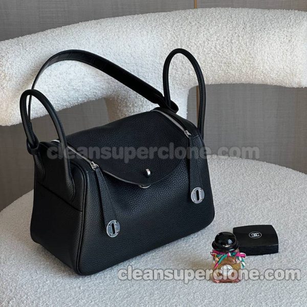 cowhide bag 1:1 Copy description and price black Hermes Shoulder Crossbody women