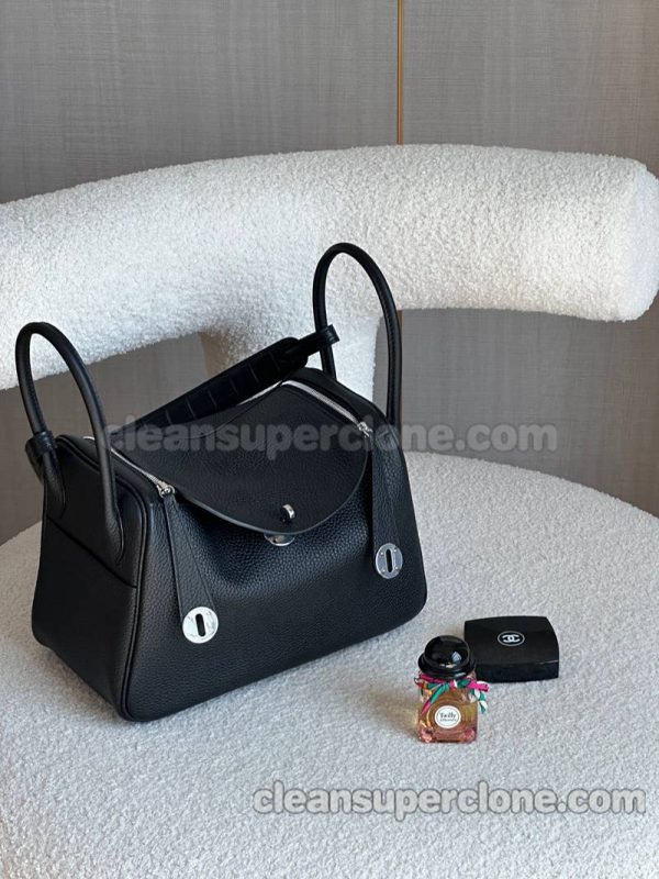 cowhide bag 1:1 Copy description and price black Hermes Shoulder Crossbody women 3