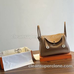 Shoulder bag replica details and pricing milk tea color Hermes Crossbody cowhide women