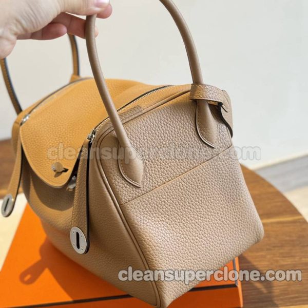 Shoulder bag replica details and pricing milk tea color Hermes Crossbody cowhide women 2