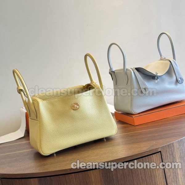 cowhide bag 1:1 Copy description and price chicken yellow Hermes Shoulder Crossbody women 4