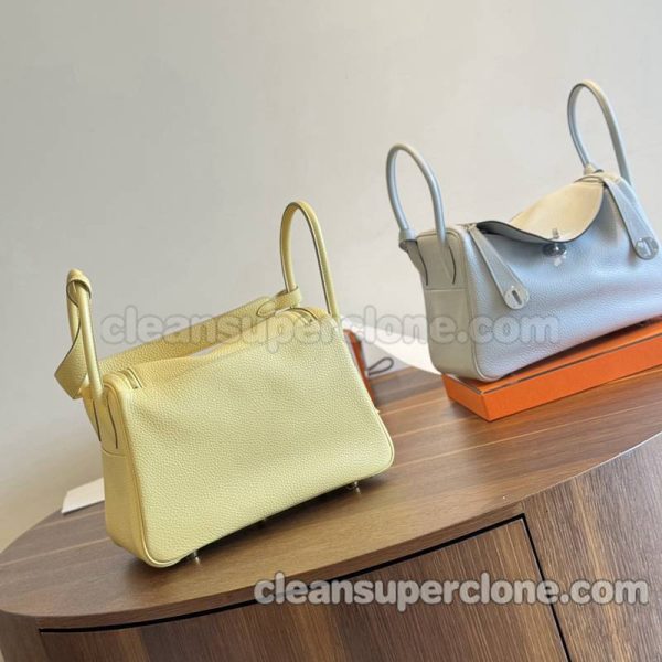 cowhide bag 1:1 Copy description and price chicken yellow Hermes Shoulder Crossbody women 5