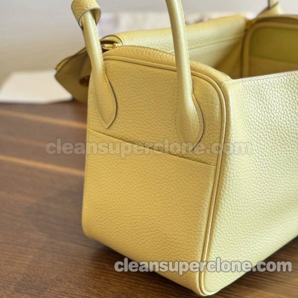 cowhide bag 1:1 Copy description and price chicken yellow Hermes Shoulder Crossbody women 6