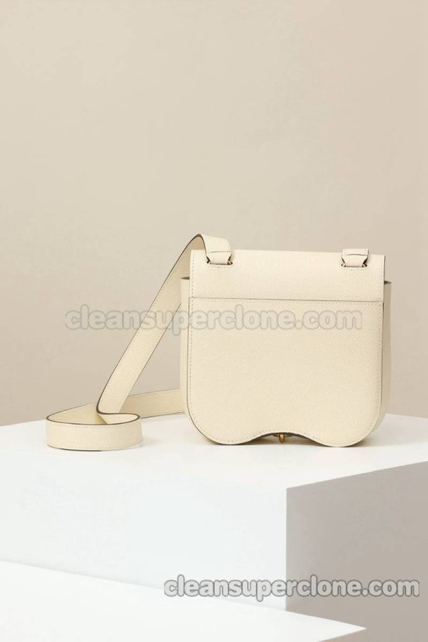 Hermes bag Super Clone picture and price Crystal cream Crossbody Shoulder cowhide women 3